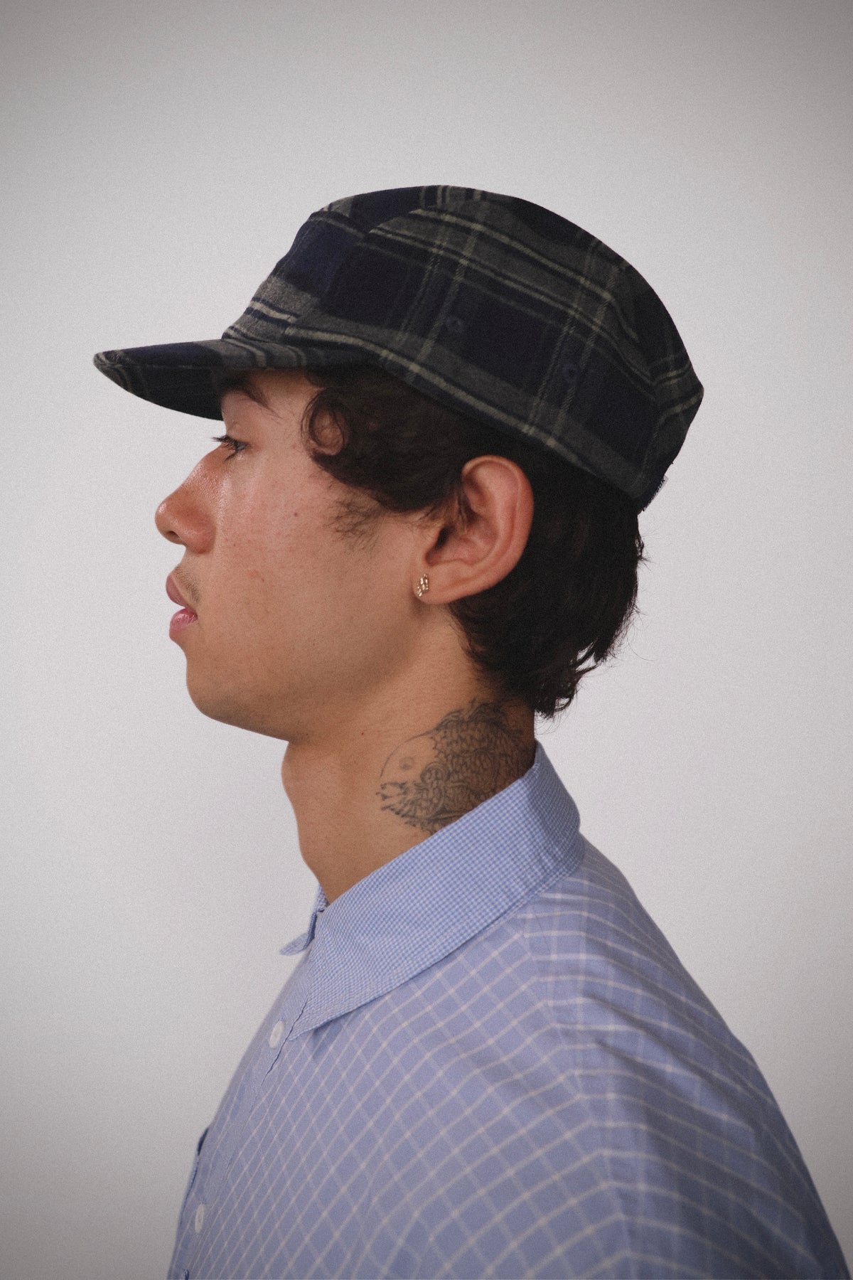 Plaid 5-Panel Cap