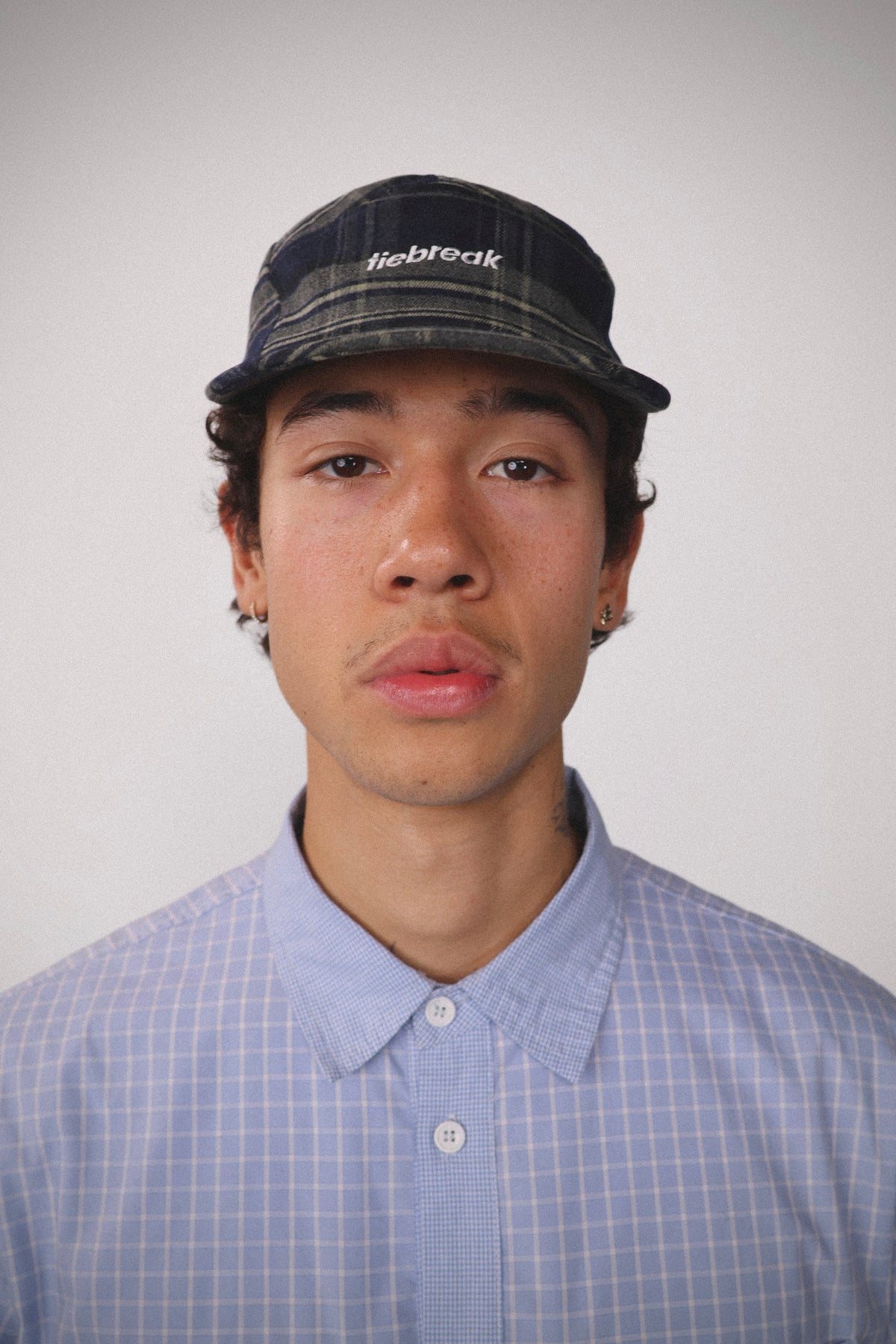 Plaid 5-Panel Cap
