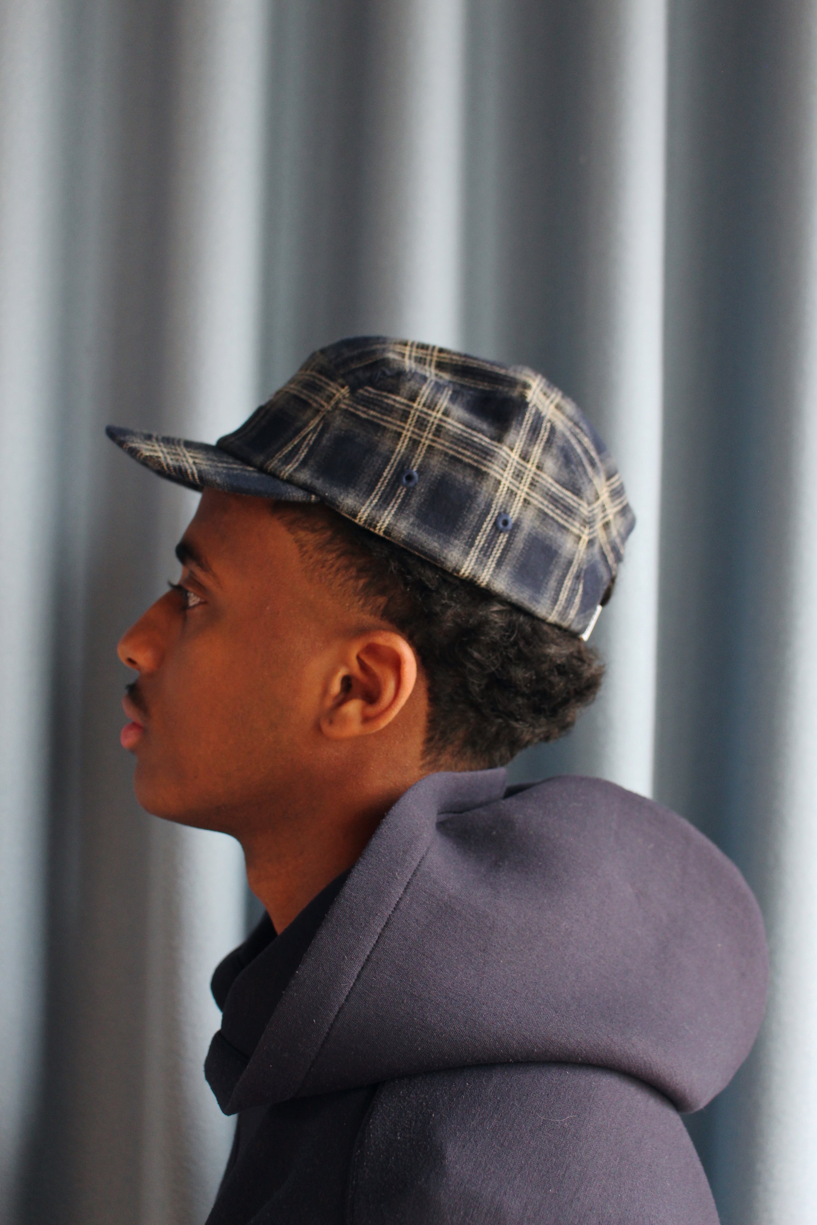 Plaid 5-Panel Cap