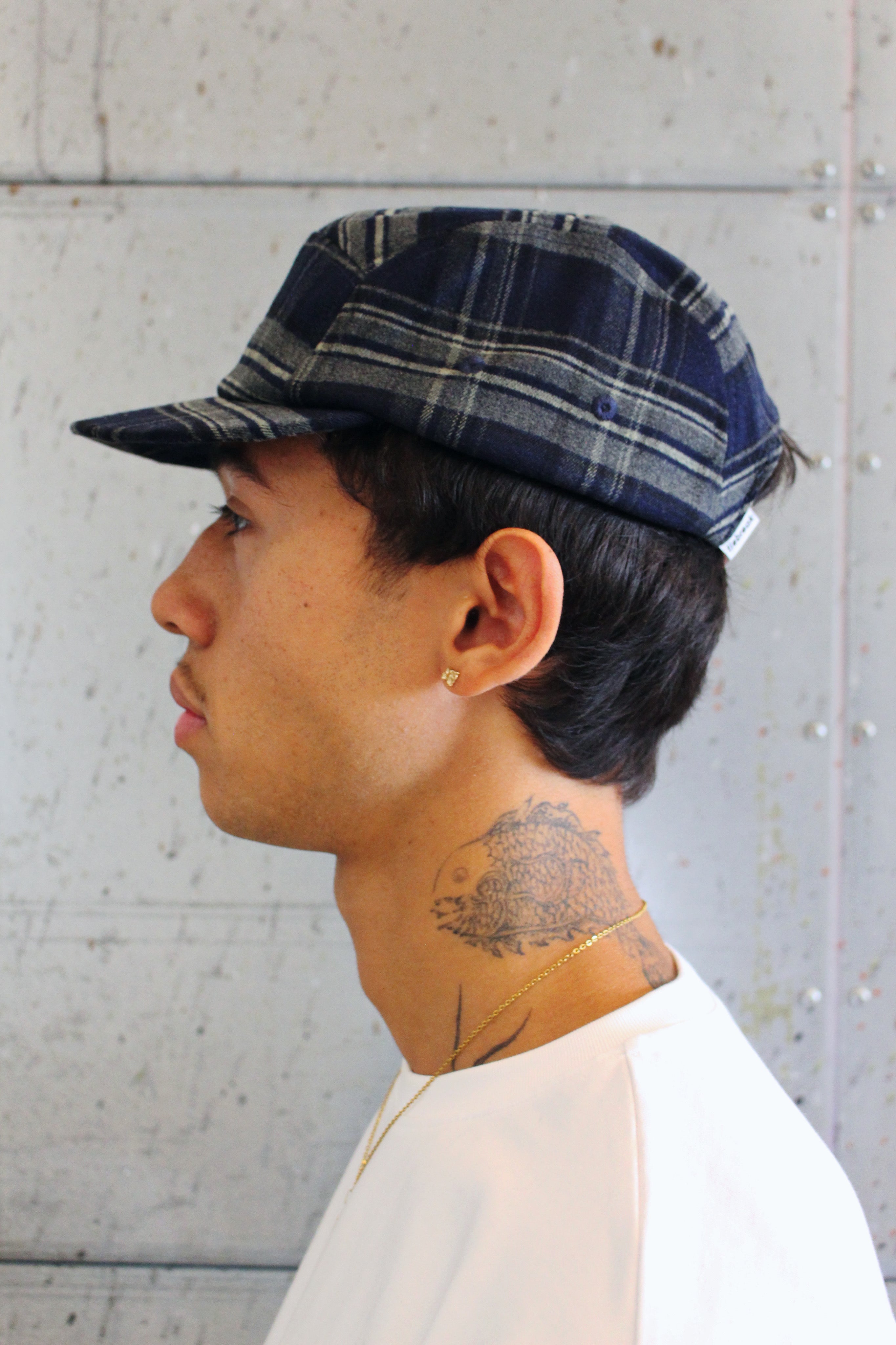 Plaid 5-Panel Cap
